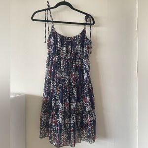 Shein blue floral dress